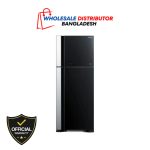 Hitachi 601 Liters Big 2 Glass Series No Frost Refrigerator (RVG690P7PB-KD-GBK)